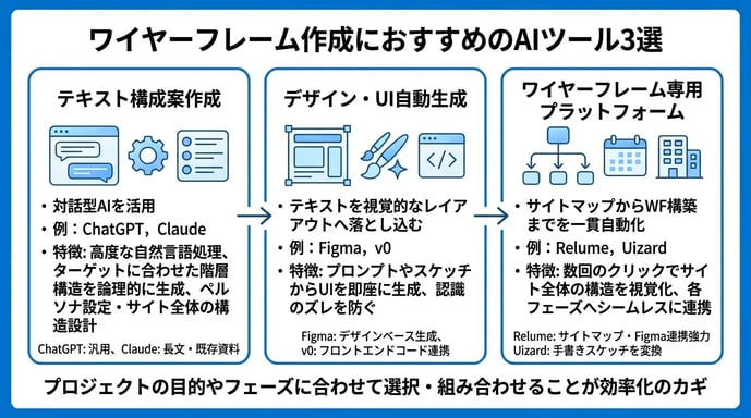 ワイヤーフレーム作成におすすめのAIツール3選