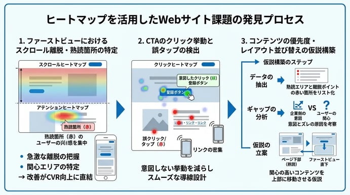 ヒートマップを活用したWebサイト課題の発見プロセス