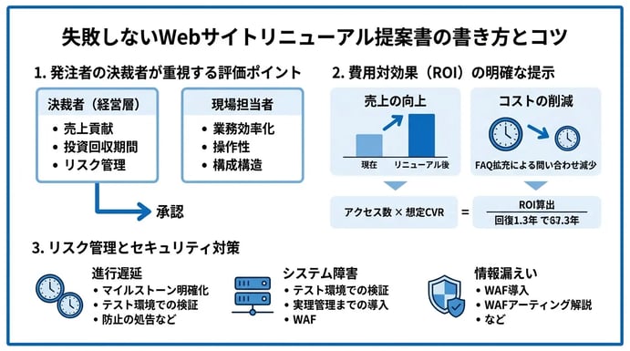 失敗しないWebサイトリニューアル提案書の書き方とコツ