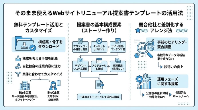 そのまま使えるWebサイトリニューアル提案書テンプレート