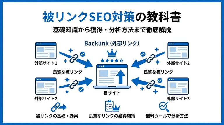 被リンクとは?SEO効果を高める獲得方法と無料チェックツールを徹底解説