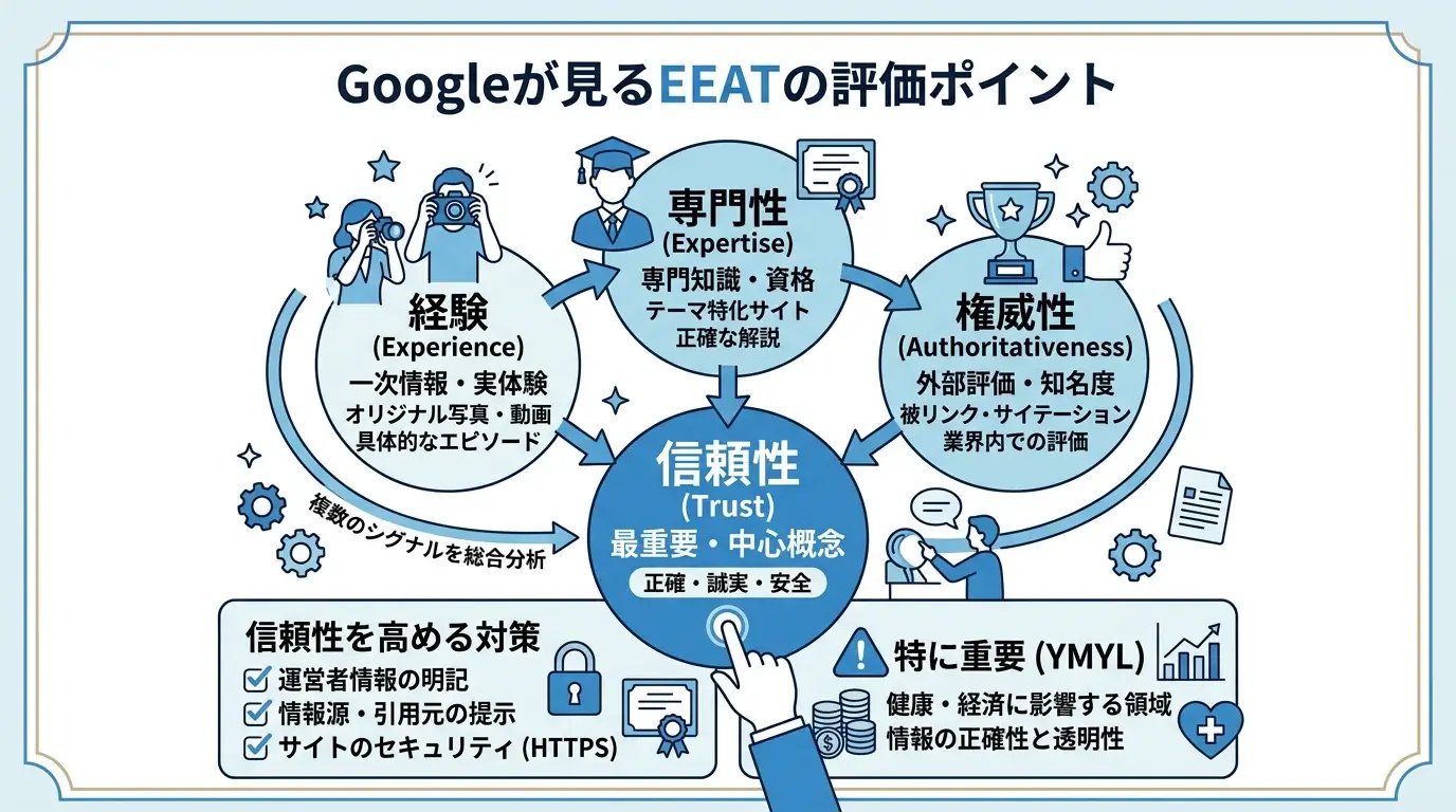 Googleが見るEEATの評価ポイント