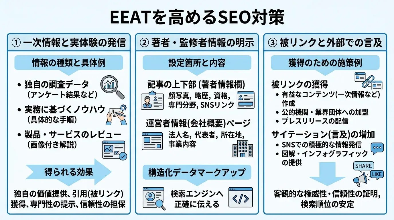 EEATを高めるSEO対策