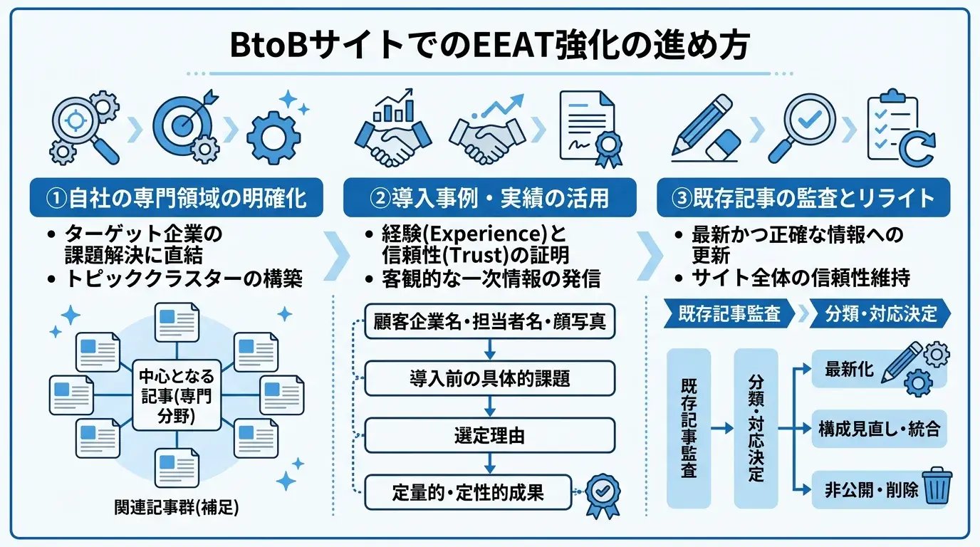 BtoBサイトでのEEAT強化の進め方
