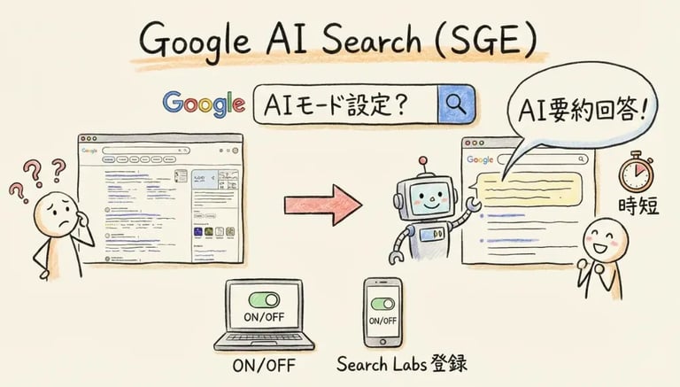 GoogleのAIモード（SGE）とは？使い方や設定方法を徹底解説