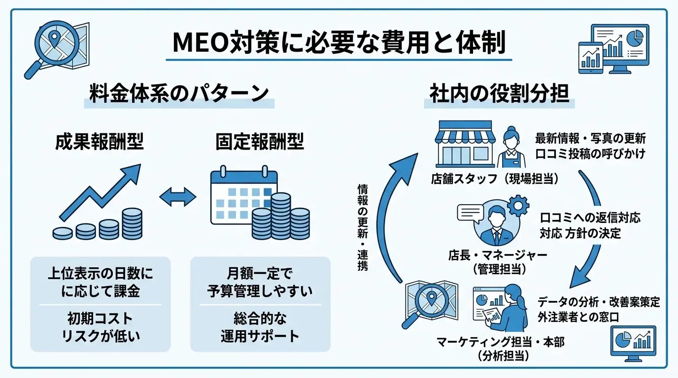 MEO対策に必要な費用と体制