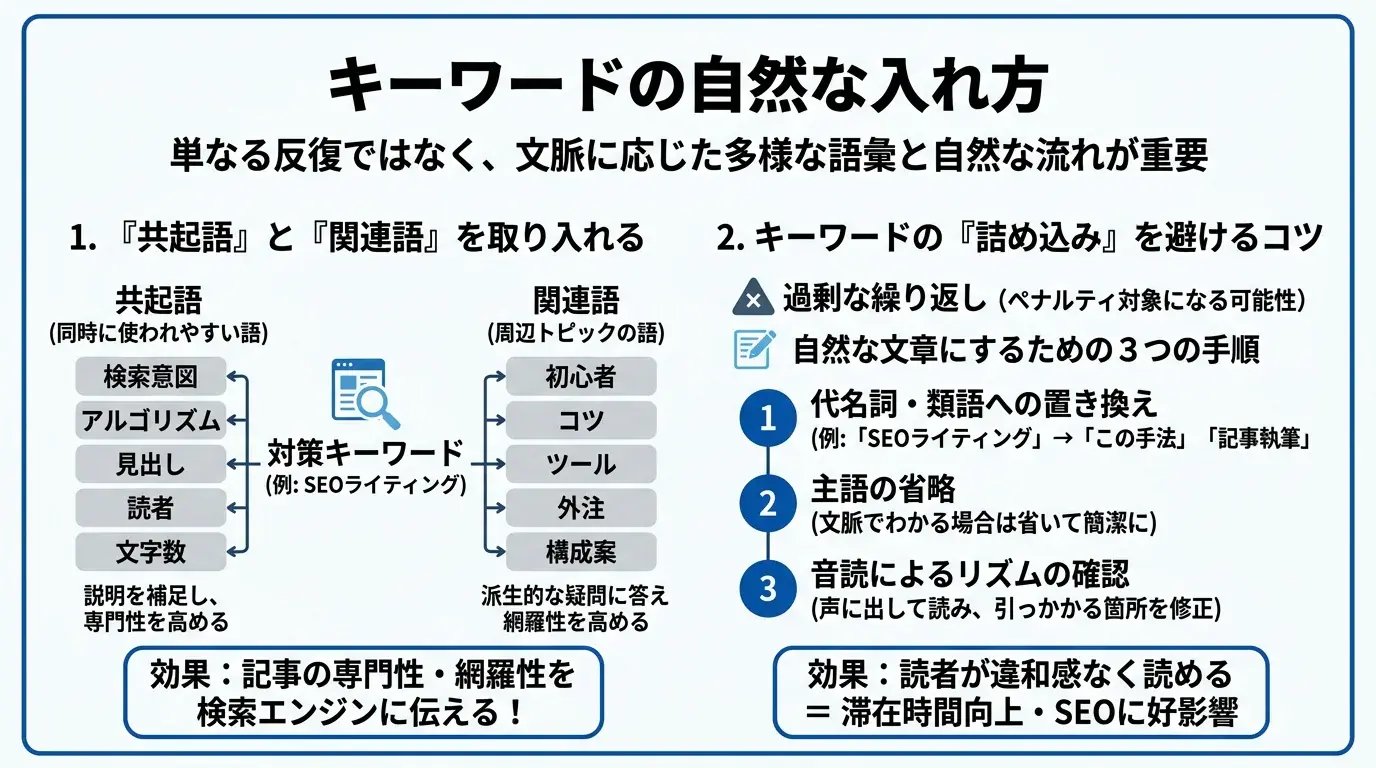 キーワードの自然な入れ方