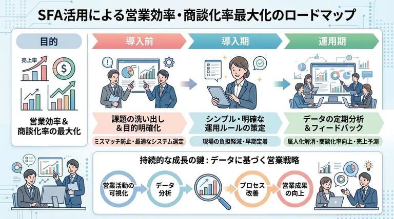 SFAとは？営業支援システムの導入メリットと活用のコツ