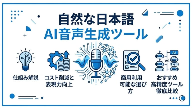 音声生成AIとは？日本語対応の高精度ツール徹底比較