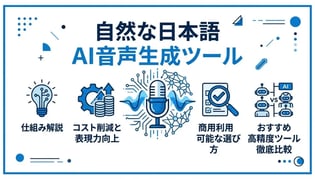 音声生成AIとは？日本語対応の高精度ツール徹底比較